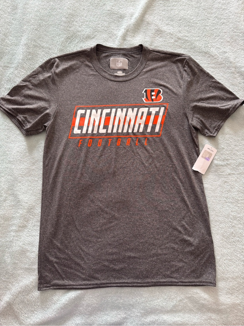 NWT Men’s NFL Cincinnati Bengals Charcoal Gray T-Shirt Size Small